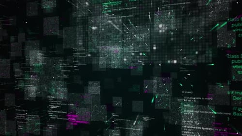 Futuristic hi tech graphic interface of a computer program