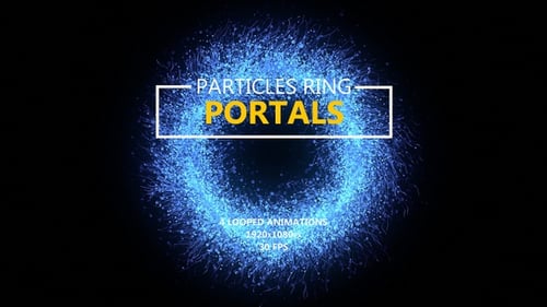 Portal - Ring mit Partikeln