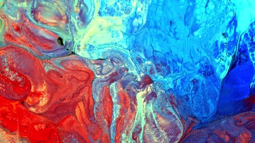 Abstract Colorful Ink Spread Art 152