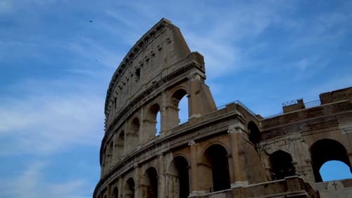Rome Colosseum Close Up View in Rome Italy
