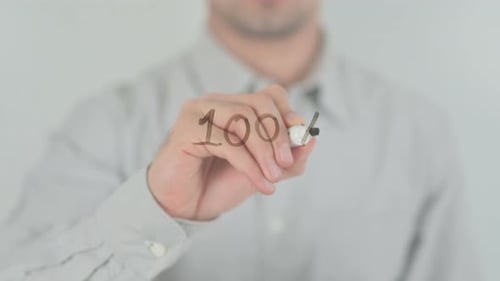Writing 100 Percent on Clear Screen