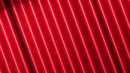 Dynamic Red Neon Glowing Lines Loop Background