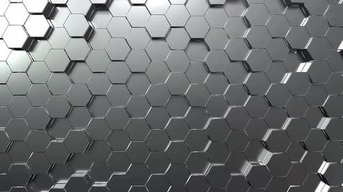 Silbernes Sechseck-Wabenwerk Hintergrund