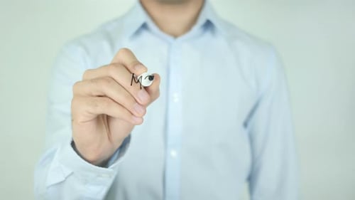 Writing Modern Society on Transparent Surface with Marker