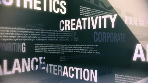 Corporate Design and Marketing 3D Text Animation