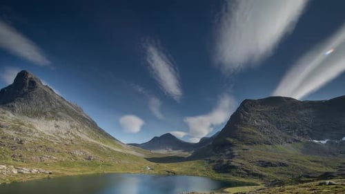 Trollstigen Pass, See, Wasser, Norwegen, Natur, Zeitraffer