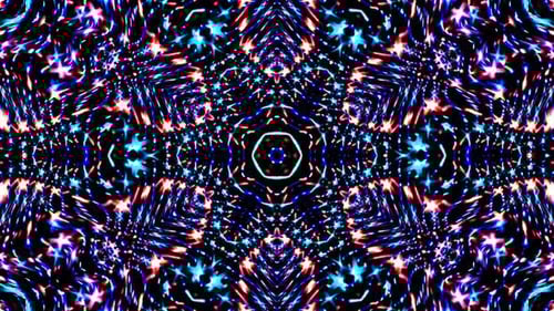Vibrant Abstract Kaleidoscope Light Stream Background