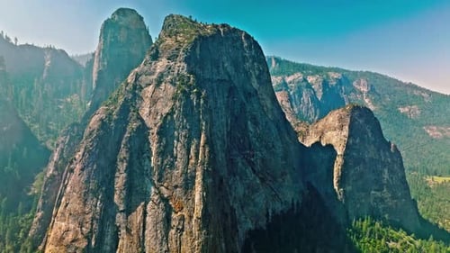 California Yosemite National Park Aerial Video