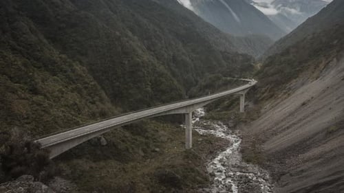 Arthurs Pass bridge timelapse