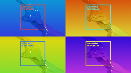 Liquid Wave In The Frame