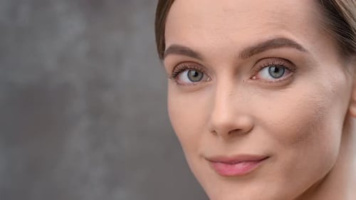 Woman's Natural Beauty, Confident Close-Up