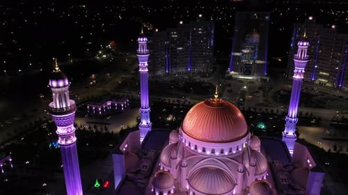 Moschee-Stolz der Muslime, benannt nach dem Propheten Muhammad in der Stadt Shali