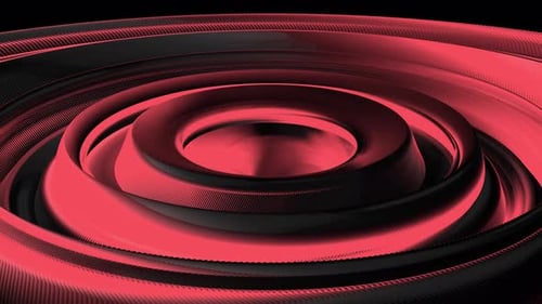 Abstract Red and Black Geometric Spiral Loop Background