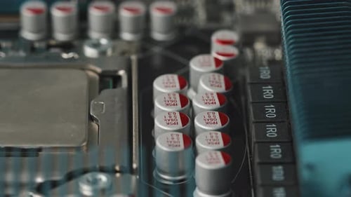 Chip Capacitors on Circuit Board