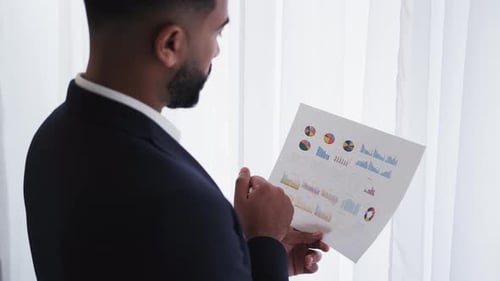 Project Research Office Man Business Results Work