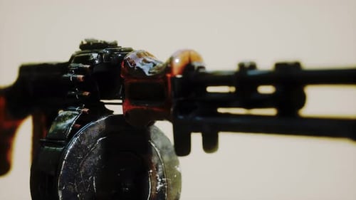sowjetisches Maschinengewehr