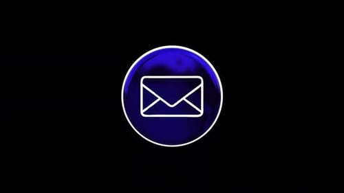 Futuristic Rotating Email Icon Animation