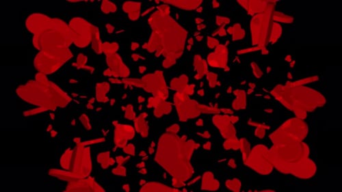 Reflective Hearts Explosion