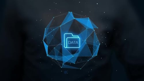 Digital World Grant Access Data Finger Print Scan 3D Space 4K