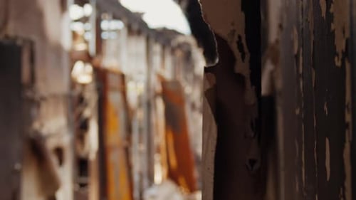 An Office Destroyed By the Explosion