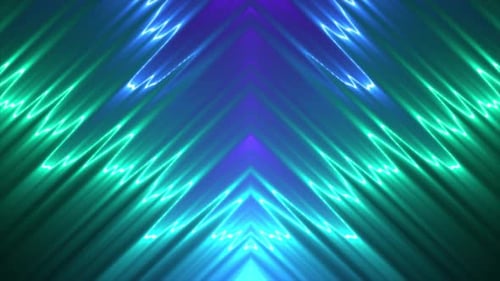 Abstract Neon Light Tunnel Loop Background