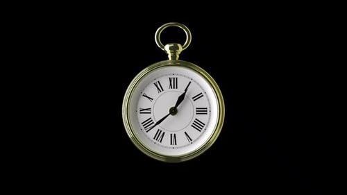 Uhr in einem goldenen Gehäuse