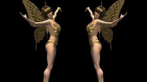 Golden Butterflies - Dancing Showgirls - Transparent Loop II