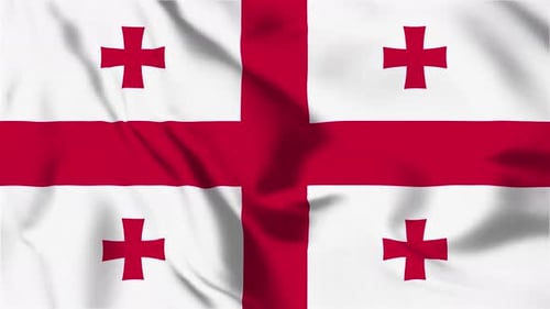 Waving Flag of Georgia