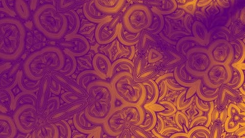 Pulsating Abstract Decorative Kaleidoscope Pattern Background
