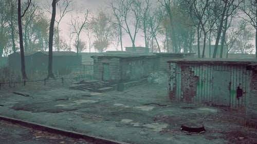 Old and Abandoned Buildings in a Small Town