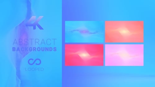 Abstract Looping Background Animation with Fluid Color Waves