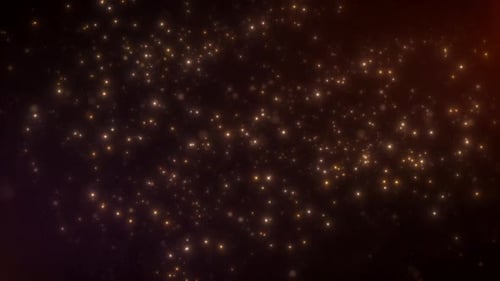 Shimmering Golden Glitter Particles Background Loop for Celebrations