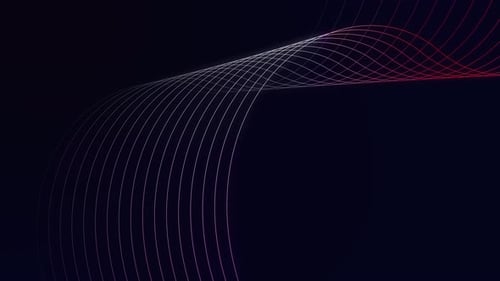 Onda de estructura alámbrica colorida futurista. Fondo abstracto con líneas geométricas.