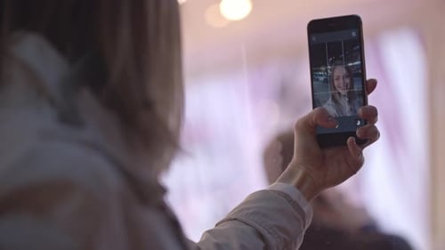 Mobile Phone Camera Being Used