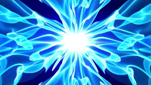 Blauer Energie-Lichtfluss