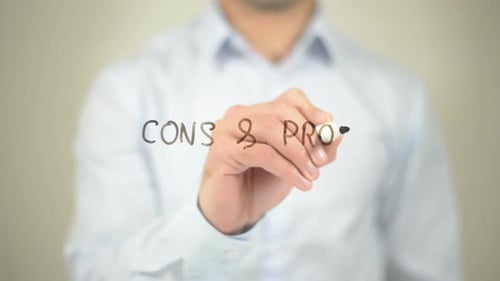 Writing Cons and Pros on Screen in Office