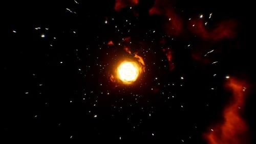 Burning Space Nebula 4K Loop