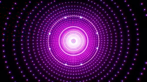 Purple Glitter Sound Wave Loop 4K