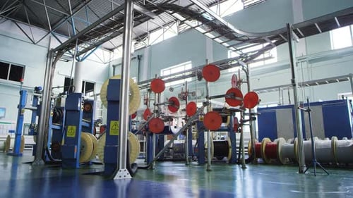 Making of Cable at the Plant