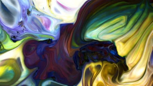 Vibrant Abstract Fluid Art Background
