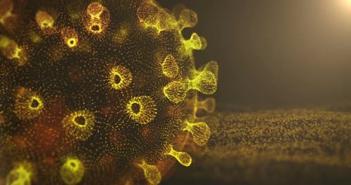 Scientific Particle Virus Digital Animation