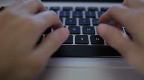 Typing Laptop