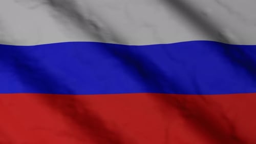 Waving Russian Flag Animation