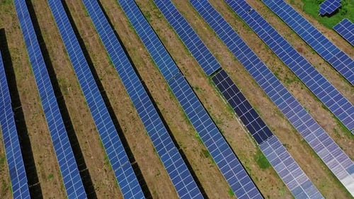 Aerial view of solar panels. Aerial view of solar panels plant