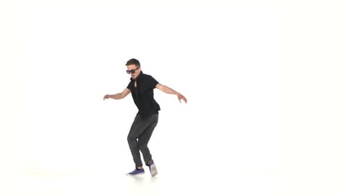 Moderner Stil Dancing Brake-Dance Dancing, auf Weiß