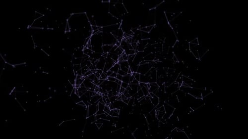 Technology Network Connection Abstract Motion Background