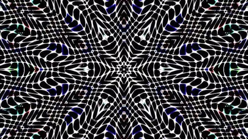 abstract lines colorful light shining round shape in center, black background