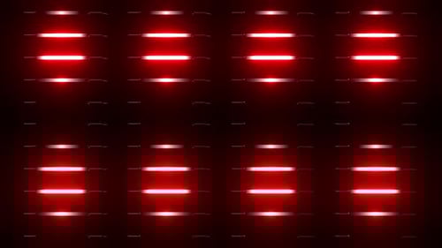 4k Red Neon Shapes Loop Pack