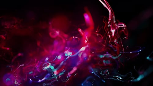 Abstract Fluid Light Particles Background Animation