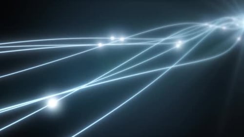 Internet Signal Transmission Over Fiber Optic Cable Wire Concept - 1080p